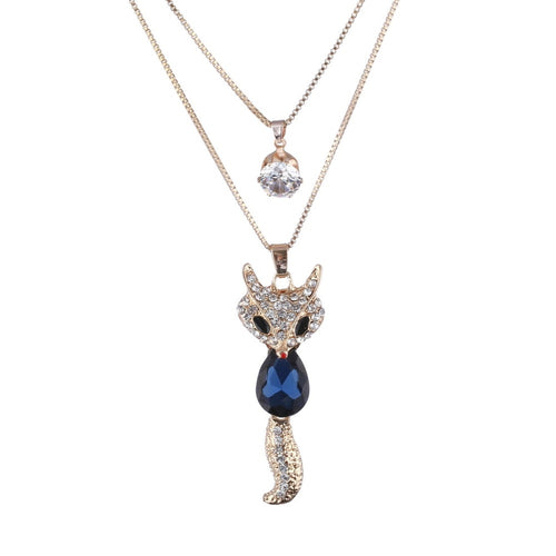 Animal Fox Pendant Necklaces