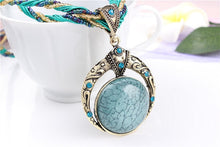 Load image into Gallery viewer, Female vintage choker natural stone pendants&amp;necklaces