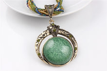 Load image into Gallery viewer, Female vintage choker natural stone pendants&amp;necklaces