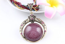 Load image into Gallery viewer, Female vintage choker natural stone pendants&amp;necklaces