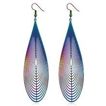 Load image into Gallery viewer, Colors Hollow Chip Dangle Earrings