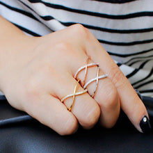 Load image into Gallery viewer, ZOSHI Cubic Zirconia Cross Rings
