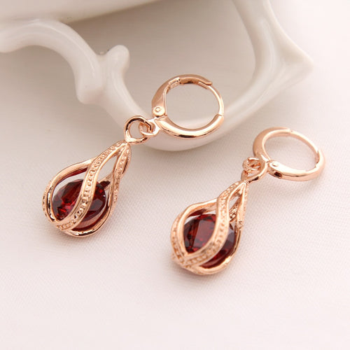 Cubic Zirconia Drop Earring