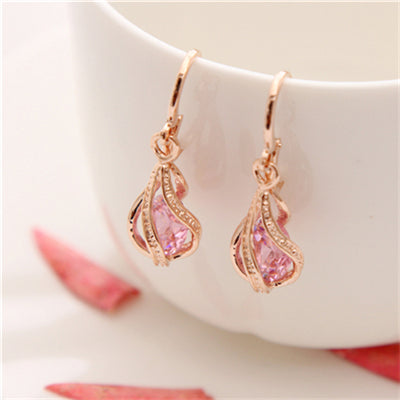 Cubic Zirconia Drop Earring