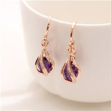 Load image into Gallery viewer, Cubic Zirconia Drop Earring