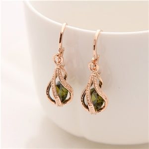 Cubic Zirconia Drop Earring