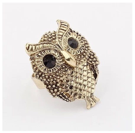 Personality owl ring