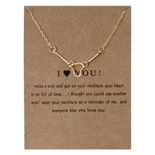 Load image into Gallery viewer, New fashion Women Gold Chain Choker Heart Flower Long Necklace